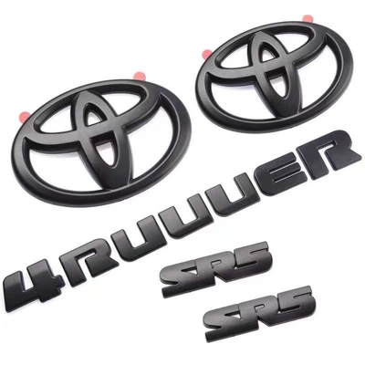 Applicable to Toyota 4runner overlay logo, front logo, tail logo, American Super SR5 logo, ABS overlay logo (Car logo) - superba-5-piece-set-type-a