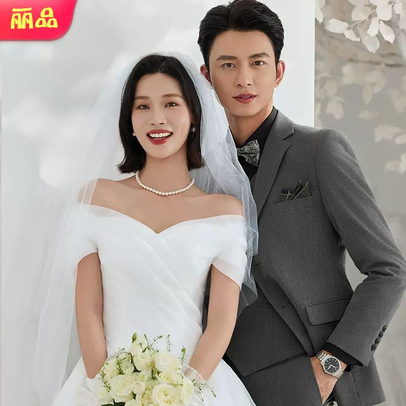 2025秋冬新款加厚西装男套装正装男士西服新郎结婚三件套婚礼礼服