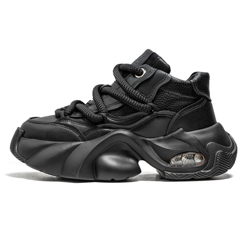 Thick soled dad men's autumn and winter new styles with an inner height increase of 10CM. Versatile casual sports small_voghion.com