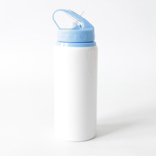 Blank Heat Transfer Sports Water Bottle, Sublimation Coated Blank Aluminum Mug for DIY Logo Printing, Manufacturer Wholesale