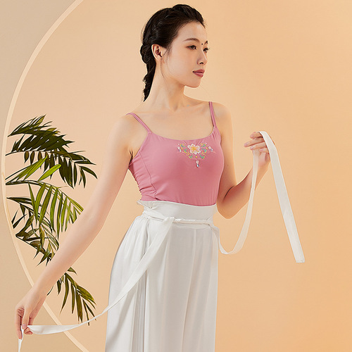 Classical dance embroidered vest, dance practice clothing, folk dance performance top, ancient style body charm, chest strap