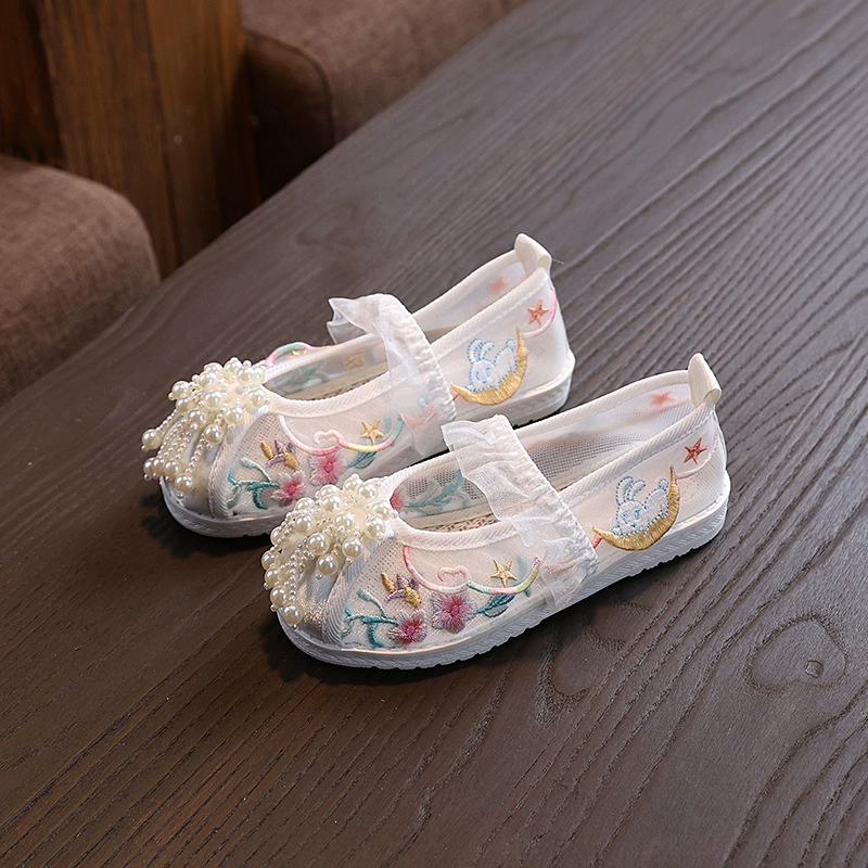 Summer Hanfu, children's footwear, mesh sandals, factory direct supply, Chinese style