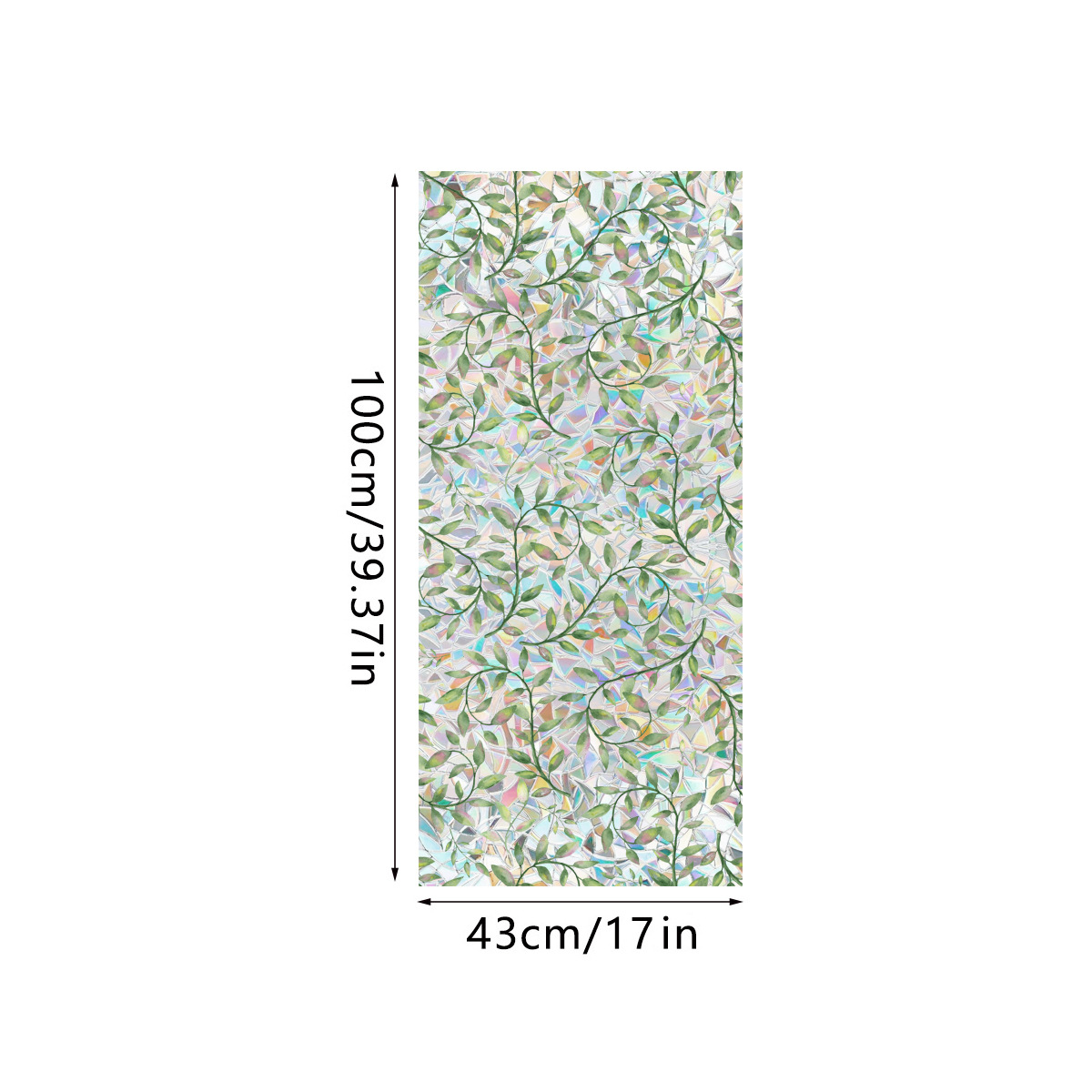 140g Weight Glass paster Home Textiles & Decor Type PVC Material Leaf Pattern Casual, Pastoral Style Casual Pastoral Leaf PVC Glass Paster Wall Art 8