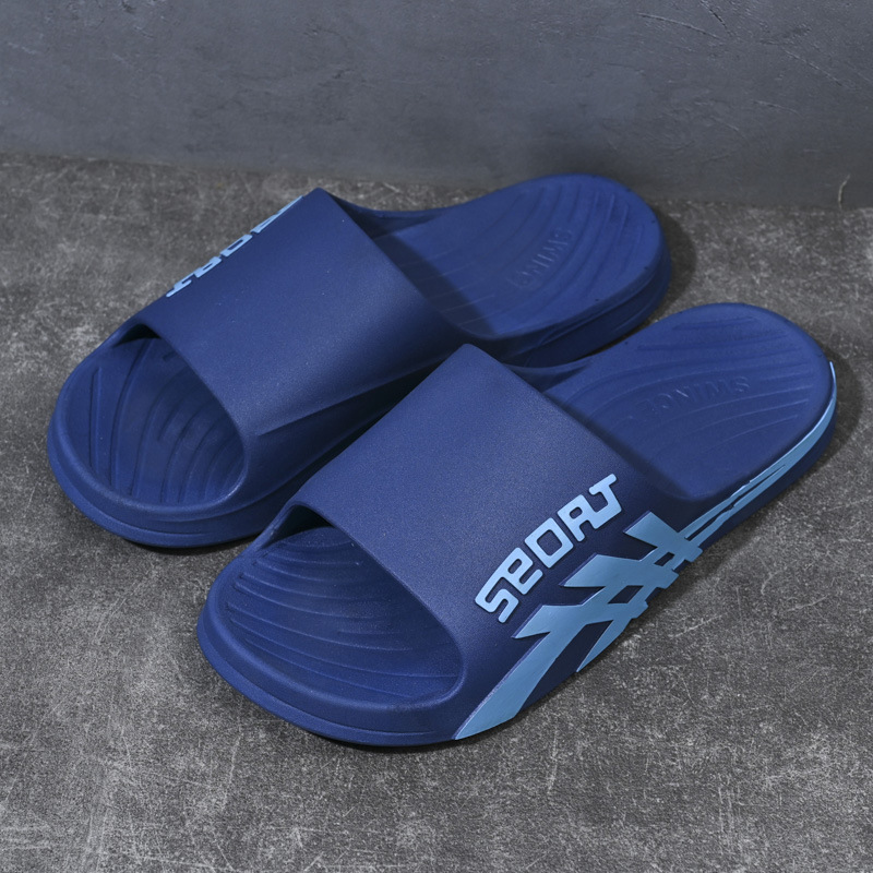 2025 summer new men's home bathroom non-slip comfortable daily leisure hotel men's slippers factory direct sales