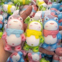Greeting Ribbon Frog Squeeze Fun Slow Recovery Mesh Bag Toy Student Small Gift Market Stall Night Market Wholesale