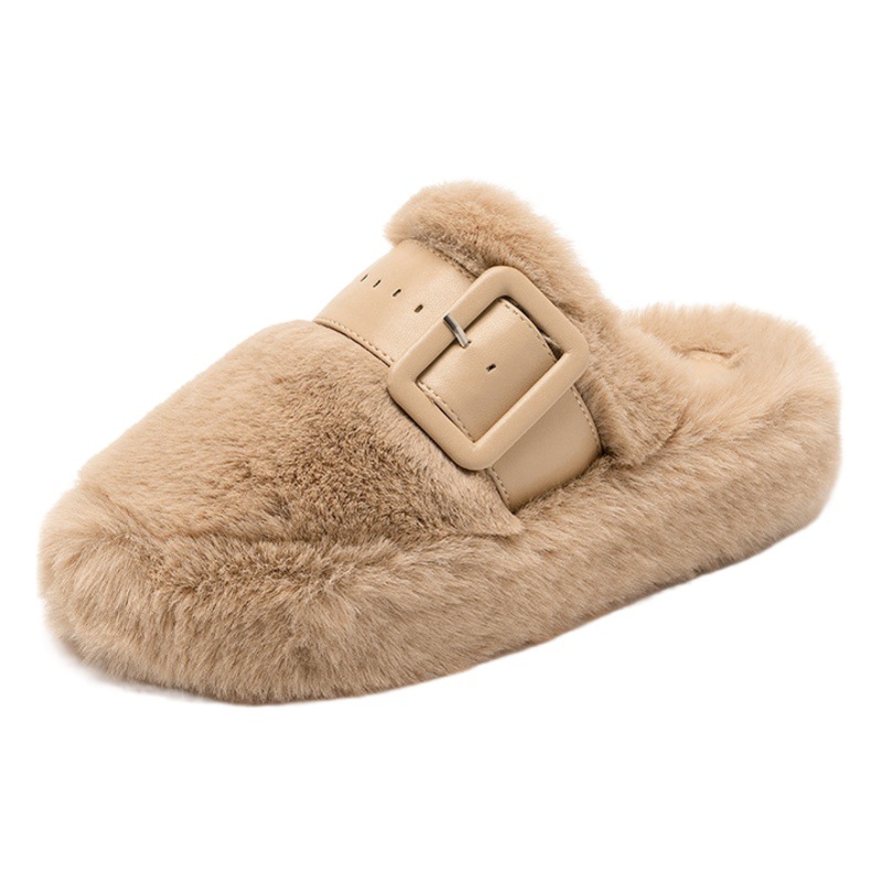 Pantuflas de Piel Augu Shiden para Mujer, Primavera 2026, Estilo Coreano, Sencillas, Cómodas, para Exteriores, Punta Cerrada