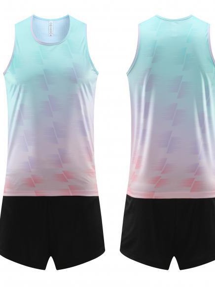 Trajes de entrenamiento de atletismo trajes de entrenamiento de deportes de hombres trajes de maratón trajes de entrenamiento de deportes de prueba física para correr 8317