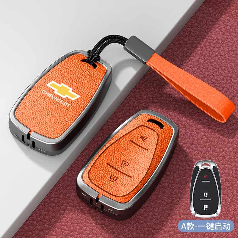 모델 A 스마트 3버튼 엠마 오렌지 아연 합금 쉘 + 핸드 스트랩