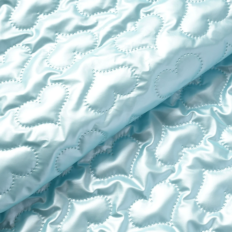 Сумка pu полиэстер ткань ультразвуковое тиснение синий любовь стеганая ткань для обработки хлопка внутри