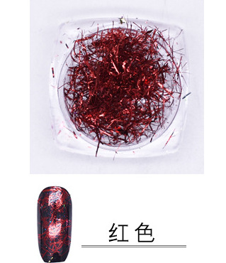 Manicura Nueva joyería oro y plata hoja de color de seda de uñas de oro y plata de seda espejo mágico Rosa tira de color desgaste de uñas manicura joyería