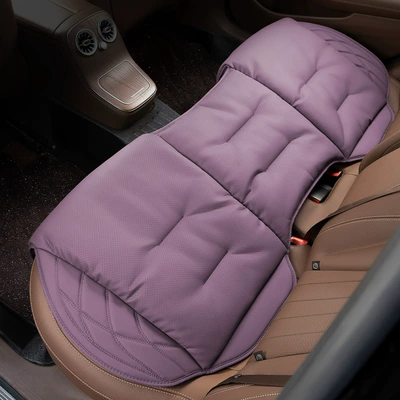 Seat cushion, seat cover | Seat Cushion Cover - perforated-nappa-leather-misty-purple-rear-seat-cushion-leaflet