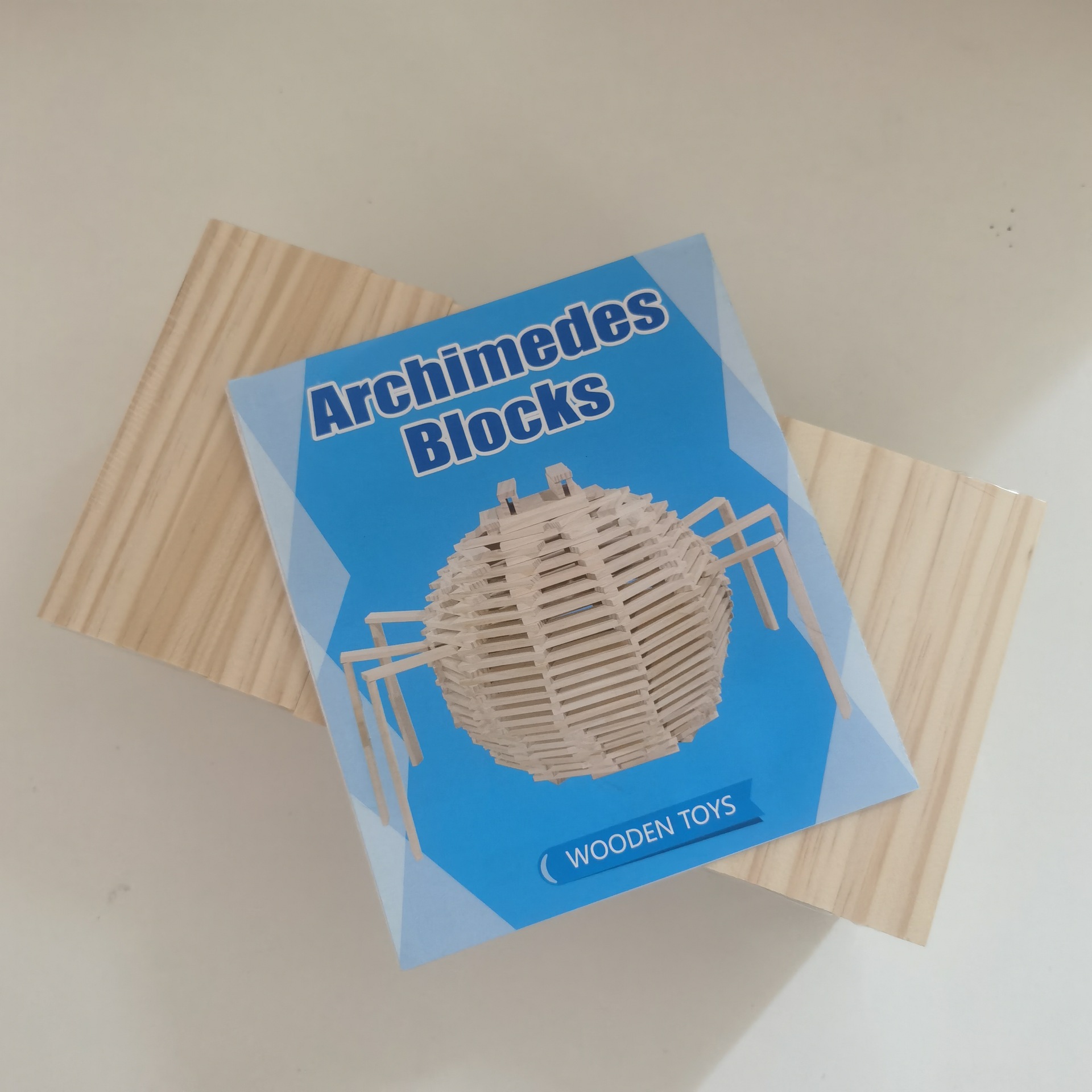 Capole variedad infantil montaje de juguetes educativos 3-6 años Arquímedes bloques de construcción de troncos de construcción palos de pino