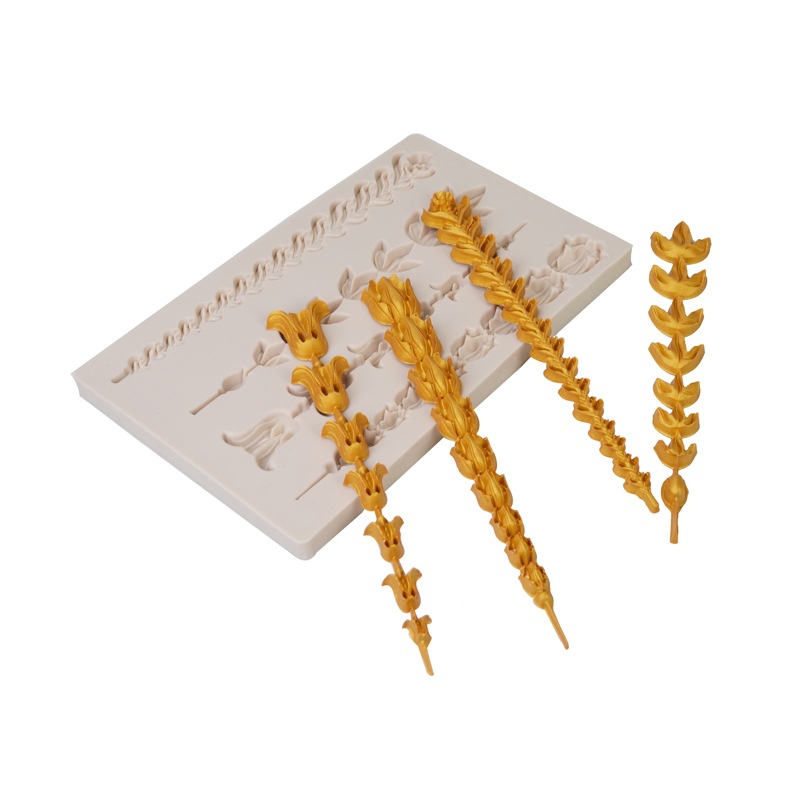 Molde de pastel de estilo europeo en relieve molde de silicona fondant ritmo seco borde de la torta molde para hornear molde epoxi DIY