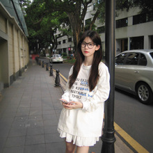 胖mm韩系chic慵懒休闲白色打底衫秋季2025新款独特大码长袖t恤女