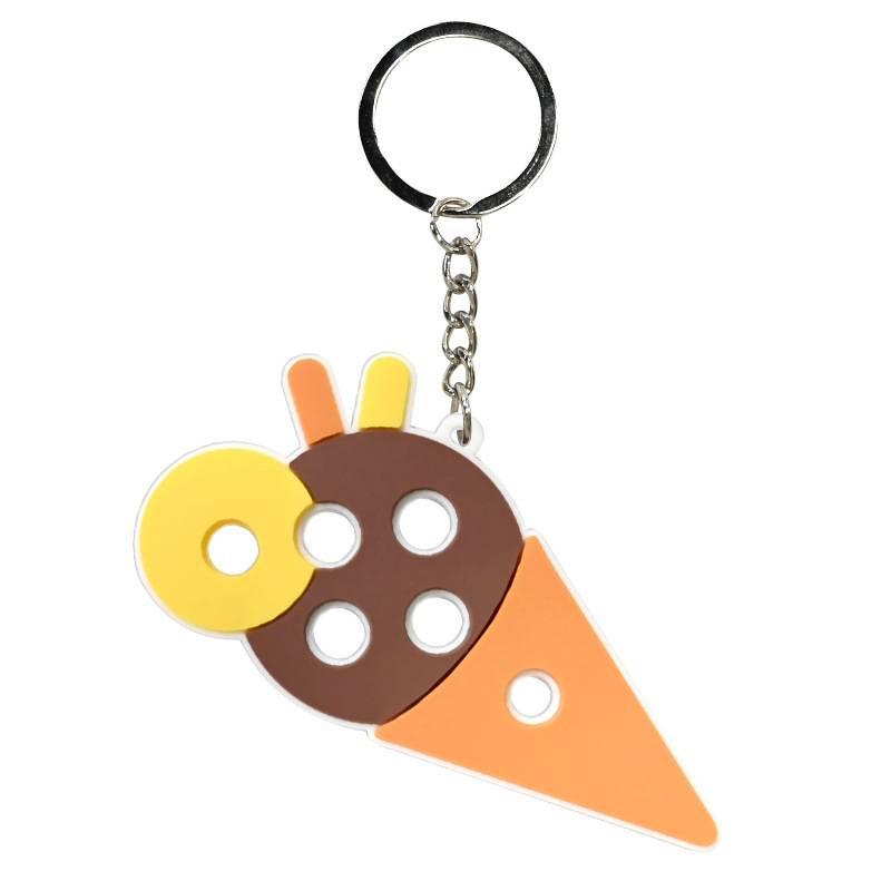 Hole Hole Colgante de llaver PVC pegamento blando DIY colgante de bolsas escolares colgante Amazon decoración regalos al por mayor stock image 24