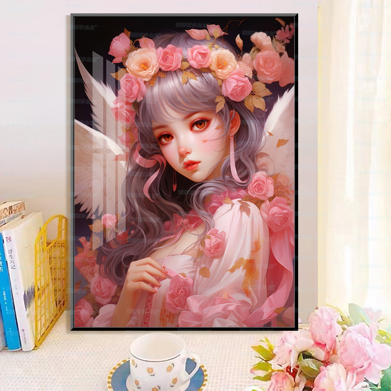 Mona Lisa Real Angel Girl 2026 nueva pieza hermosa lindo dibujo animado bordado pintura decorativa