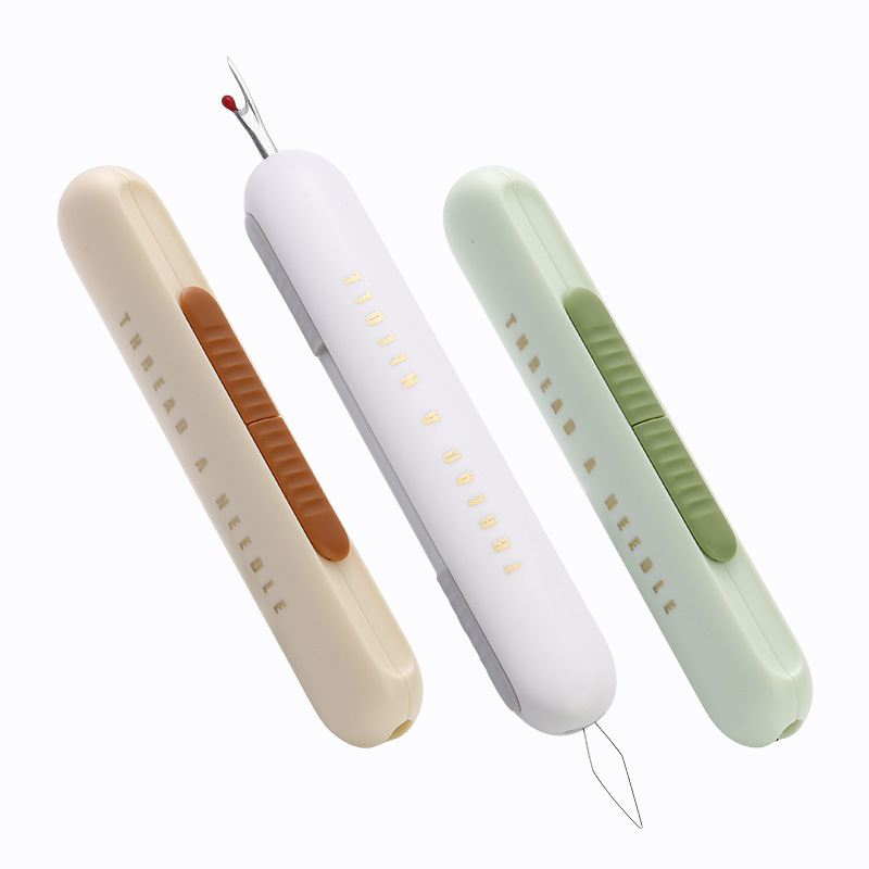 Dispositivo de enhebrado dos en uno, separador de cables, enhebrador de puntada portátil para el hogar, separador de puntada de doble cabezal de doble propósito