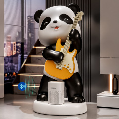 Xiaoai スマートオーディオパンダギター装飾品音楽アートリビングルーム大型床装飾デザイナーオリジナル