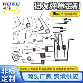 不锈钢异形扭簧 扭转扭力弹簧定做 夹子玩具灯饰灯具弹簧执手扭簧