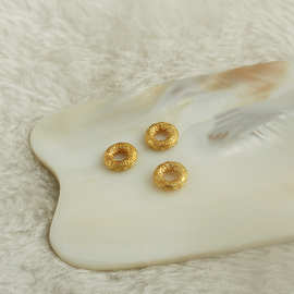 沙金包金保色螺纹祥云乾坤圈 diy手工饰品配件 手链编绳闭口连接