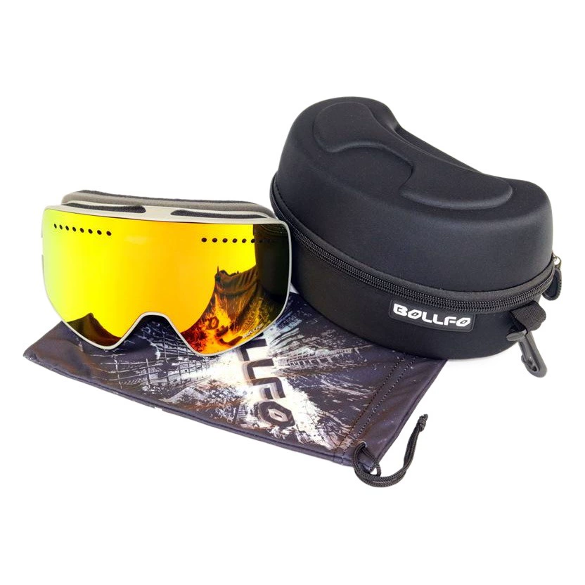 Новые цилиндрические магнитные наружные лыжные очки с большим полем зрения двухслойные противотуманные снежные очки зимой на открытом воздухе профессиональные лыжные очки