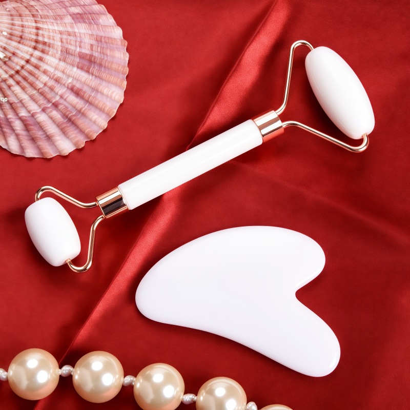 Resin Dual-Head Roller Facial Massage Tool Set Portable Meridian Beauty Stick for Home Body Care specifications
