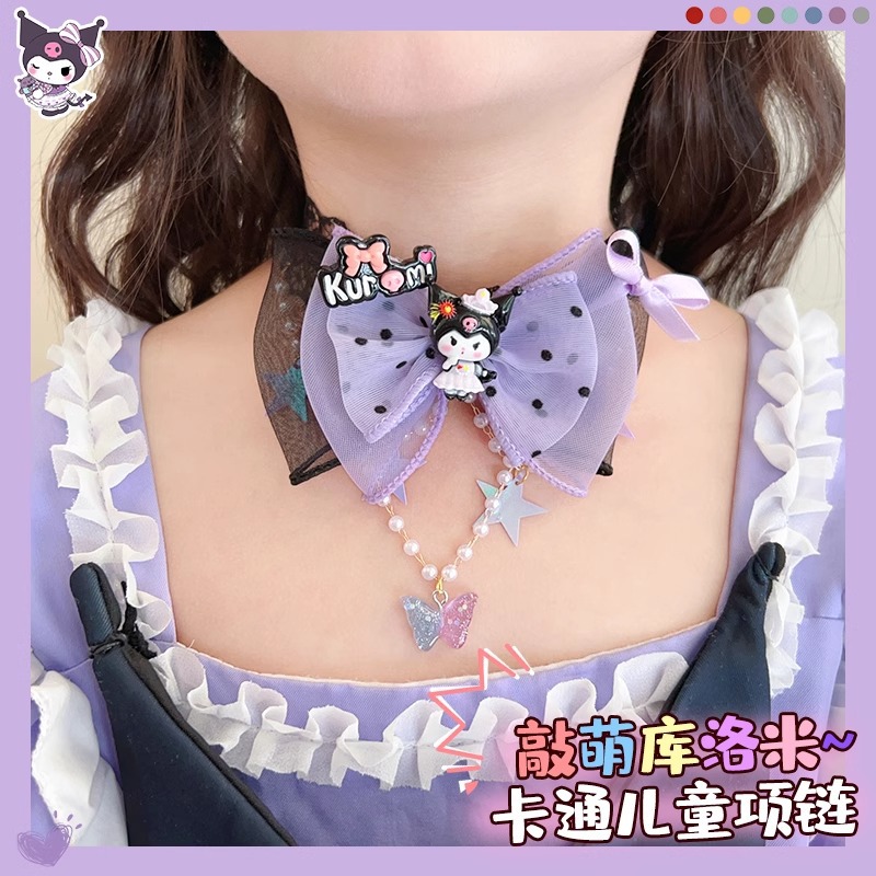 Juego de Joyas y Accesorios de Vestir para Niñas de Material Mixto con Lazo y Borla image 4