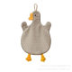Big White Goose hanging absorbent hand towel Super absorbent children's big goose cartoon hand ball hand towel coral fleece