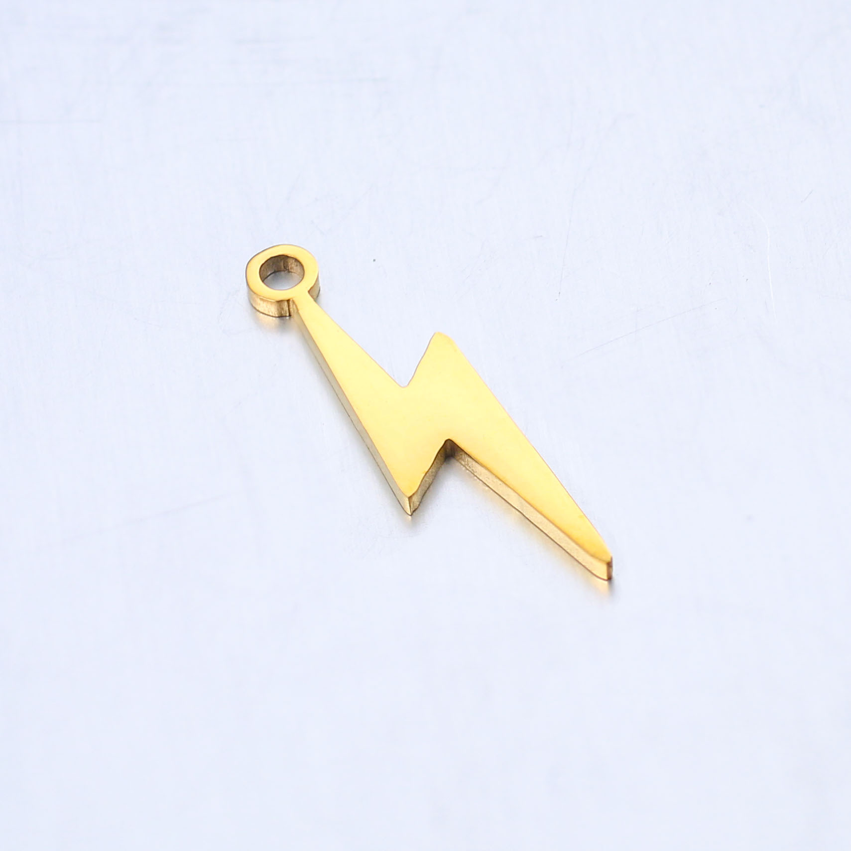 DOOYIO 5 Stück/Set Edelstahl Hochwertiger Blitz-Anhänger DIY Persönlicher Einfacher Blitzförmiger Anhänger Zubehör – Detail 6