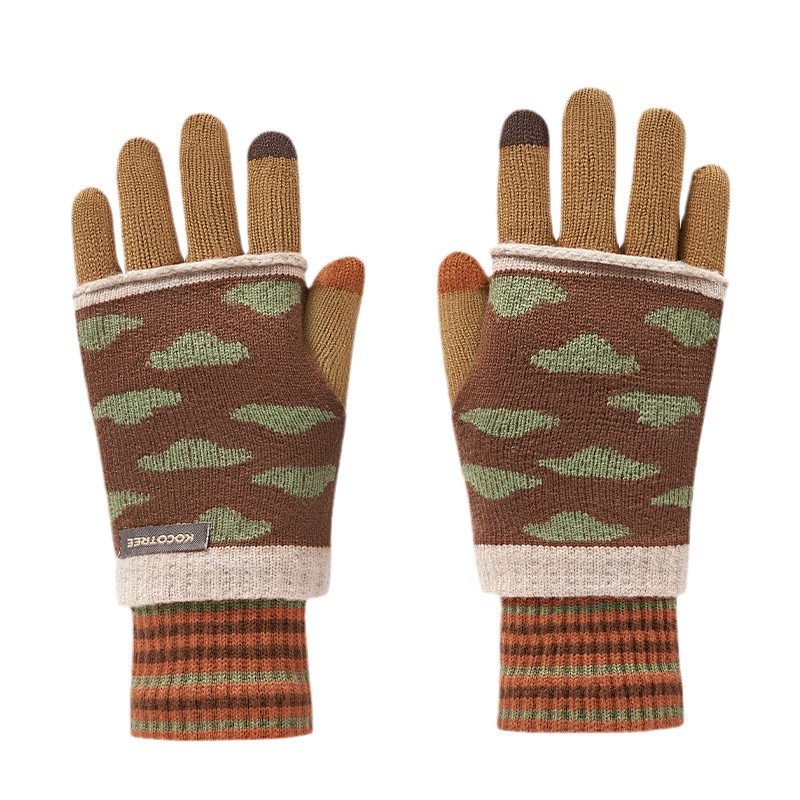 KK árbol 2 en 1 guante infantil primavera, otoño, invierno caliente para estudiantes de primaria escritura especial para bebés niños y niñas cinco dedos