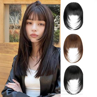 Wig Bangs for Women, Invisible Hair Extensions, Traceless Air Bangs, Wig Pieces, Replacement Hair Extensions, Factory Ready-Made Wholesale