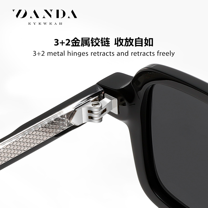 Gafas de sol S32130 Fashion Street Shot Gafas de sol polarizadas con marco para hombres Gafas de sol anti-ultravioleta