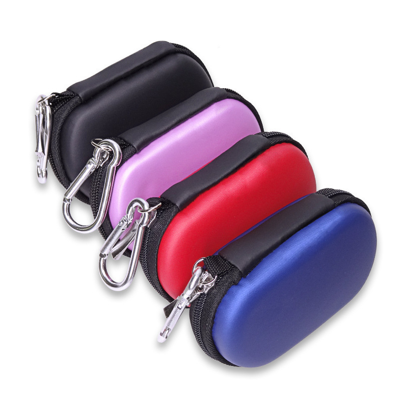 Fabricante en stock EVA monedero mini Oval auriculares cable de datos bolsa de almacenamiento accesorios clave U disco U escudo bolsa image 3