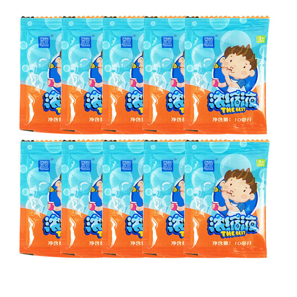 Handheld bubble machine