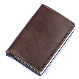 厂家分销现货RFDI铝合金男士钱包防盗刷制动出卡卡包金属钱夹