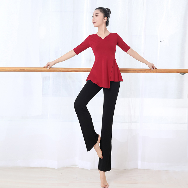 ダンスの練習服のスーツの女性の新型の形のダンスの成人のダンスの服装の練習の服の春の夏の現代のダンスの服|undefined