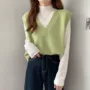 v领宽松无袖秋季马夹