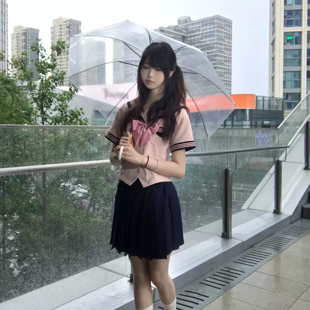 Оптовая продажа оригинального школьного костюма JK больших размеров, розового цвета, в стиле колледжа, состоящего из трех предметов: рубашка, топ и комплект школьной формы, универсальный наряд.