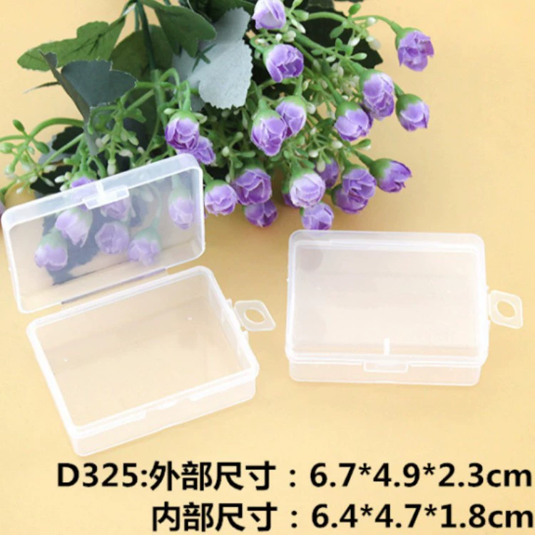 Прозрачная прямоугольная пластиковая коробка для деталей Визитная карточка Коробка для упаковки электронных компонентов Аппаратные средства Коробка для отделки ювелирных изделий