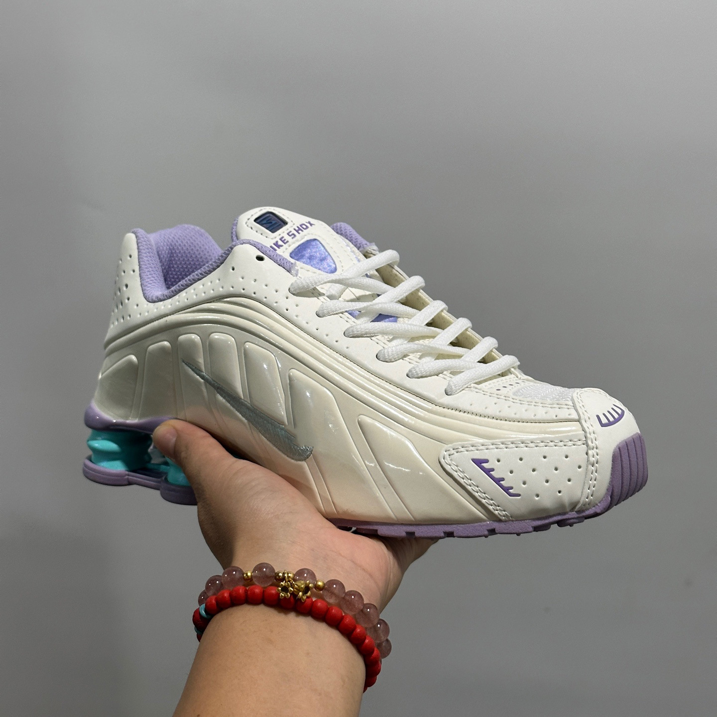 Tenis de Running con Cámara de Aire SHOX R4 Malla y Caucho Transpirable, Antideslizante para Correr y Deportes