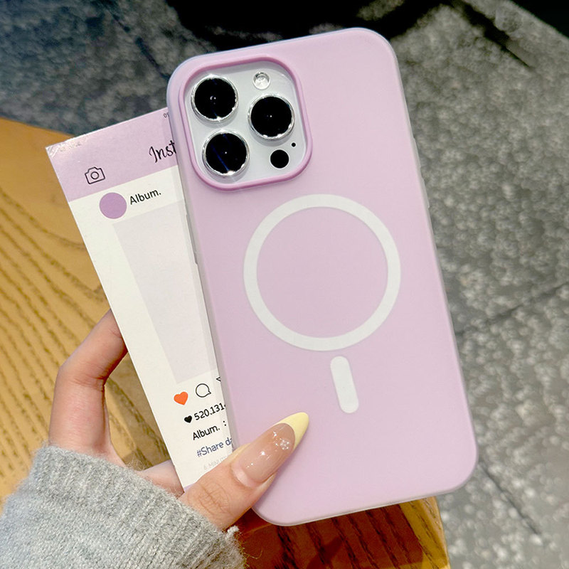 Apple 15 肌に優しいキャンディーカラーの保護カバーに適したツーインワンゼリー磁気 iPhone16ProMax 携帯電話ケース|undefined