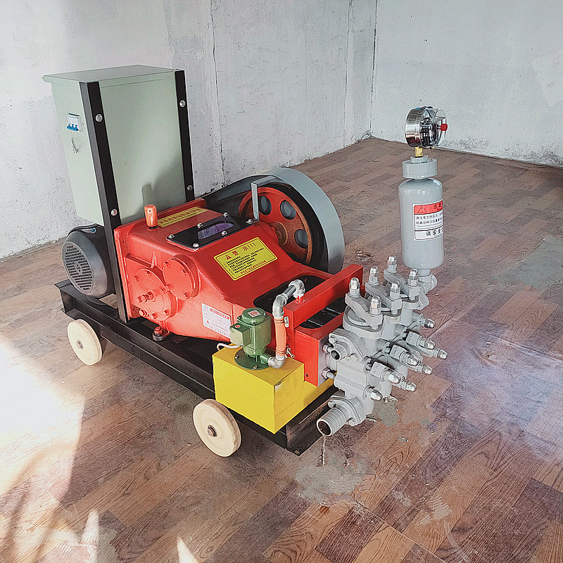 BW150注浆机 地基顶管柱塞式电动高压水泥灌浆机 三缸变频注浆泵