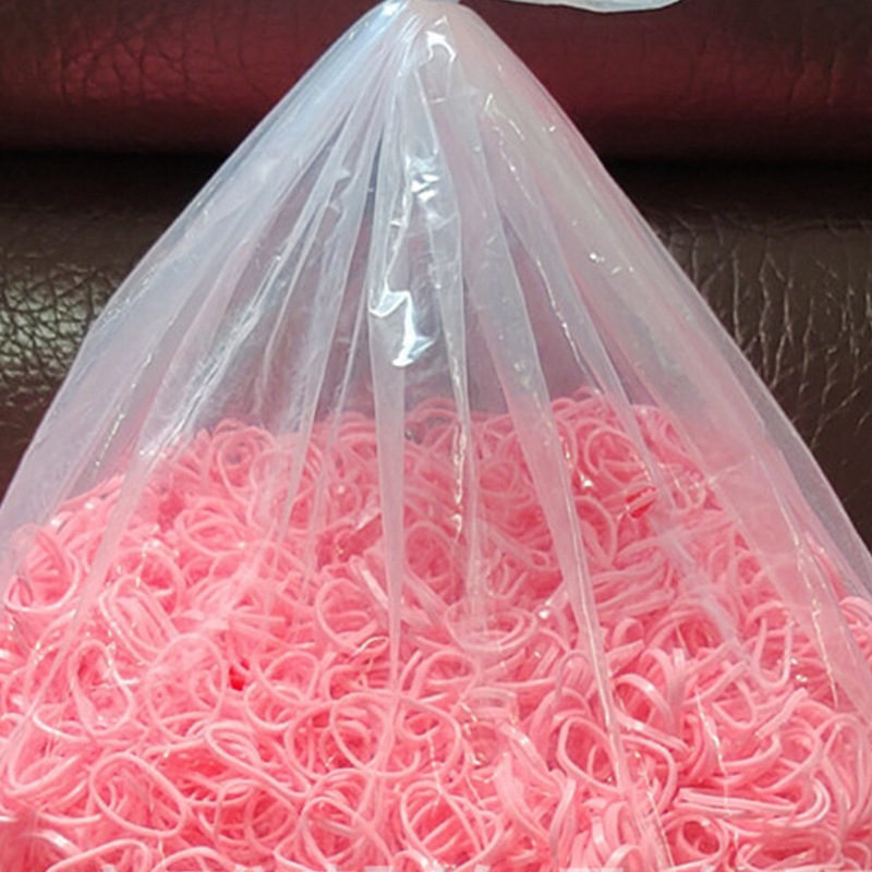 Ligas Desechables para el Cabello de Plástico para Peinado