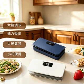 切封两用迷你封口机 便携食物防潮封口夹 多档可选零食封口器