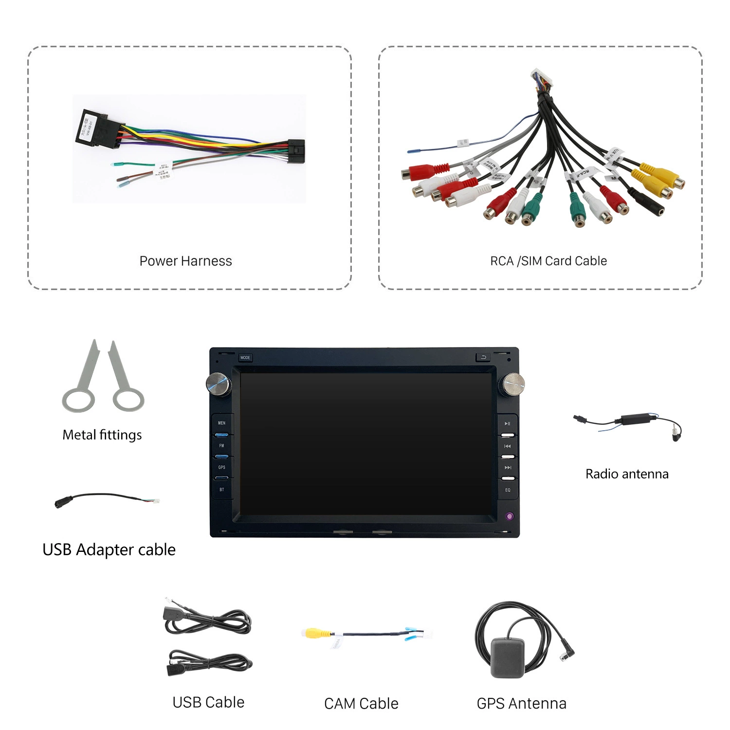 Подходит для Volkswagen Passat/B5 B6 2004–2010 Bluetooth беспроводной Carplay автомобильная навигационная система