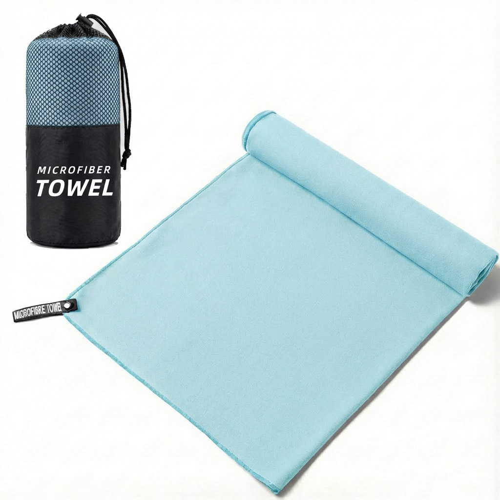 Absorción transfronteriza portátil toalla de secado rápido natación microfibra logo personalizado toalla deportiva succión de sudor gimnasio