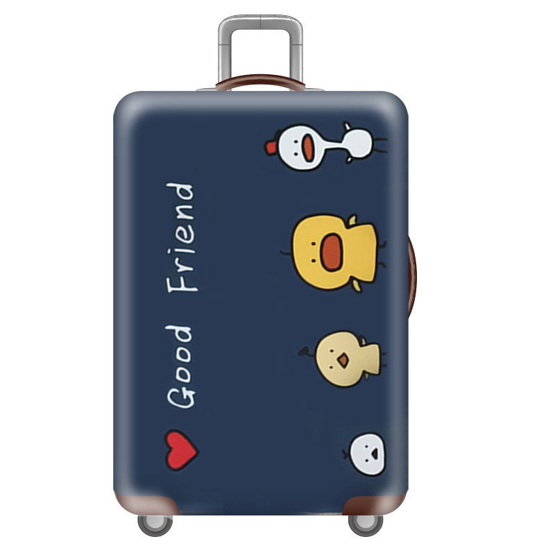 cubierta de maleta gruesa y resistente al desgaste cubierta de caja elástica caja de tracción cubierta de polvo cubierta de maleta de viaje impresión completa