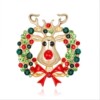 Christmas brooch, accessory for elderly lapel pin