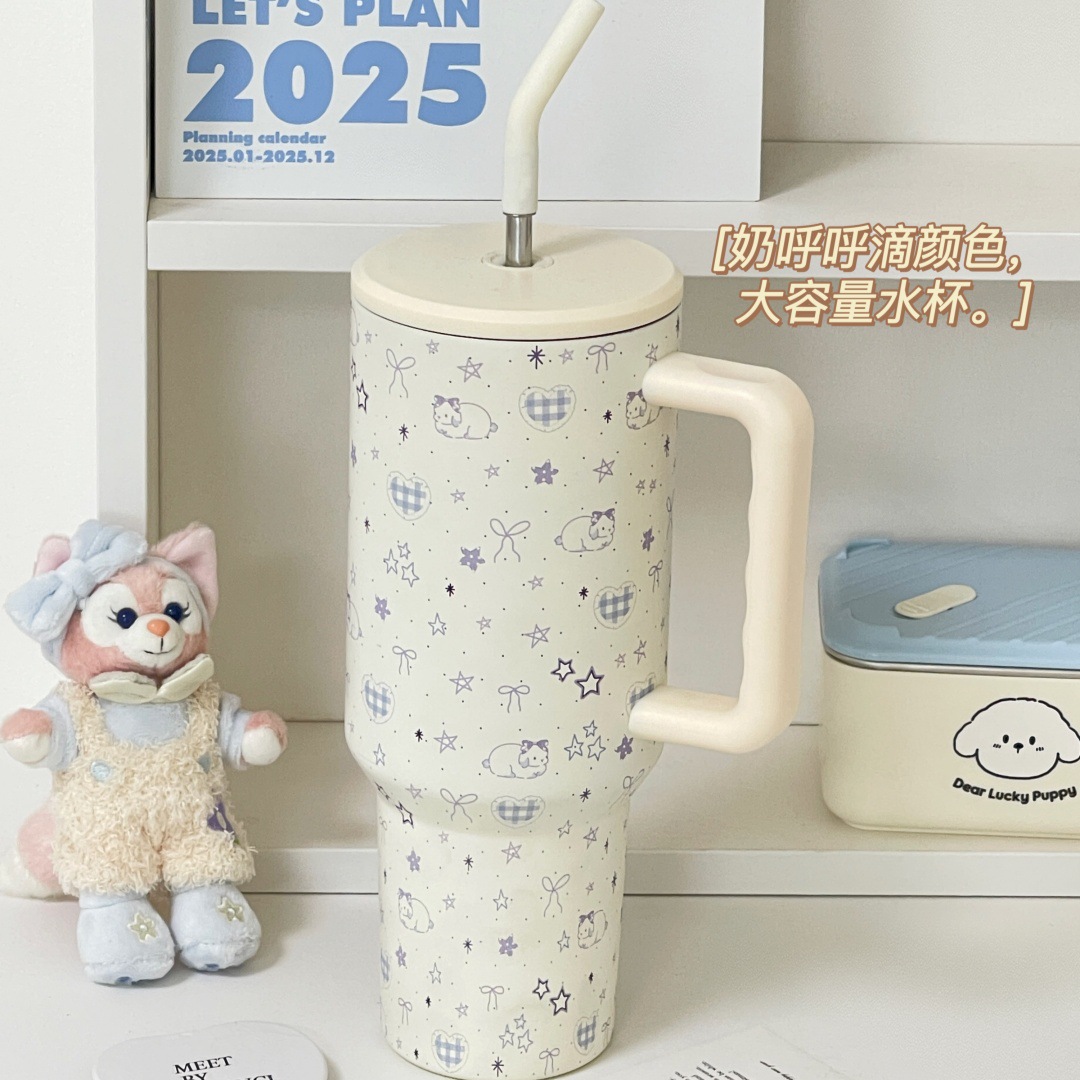 Vaso Gigante para Hielo, Gran Capacidad, Aislado, Portátil, Nuevo Modelo 2025, Vaso Grueso para Oficina, Alto Valor Estético