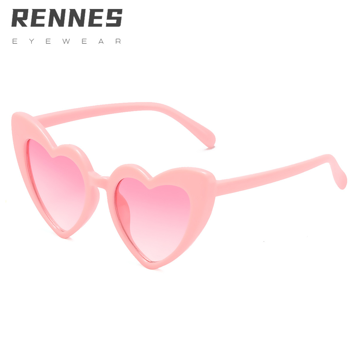 6181 dibujos animados irregular niños y niñas melocotón corazón gafas de sol de moda europea y americana nueva en forma de corazón